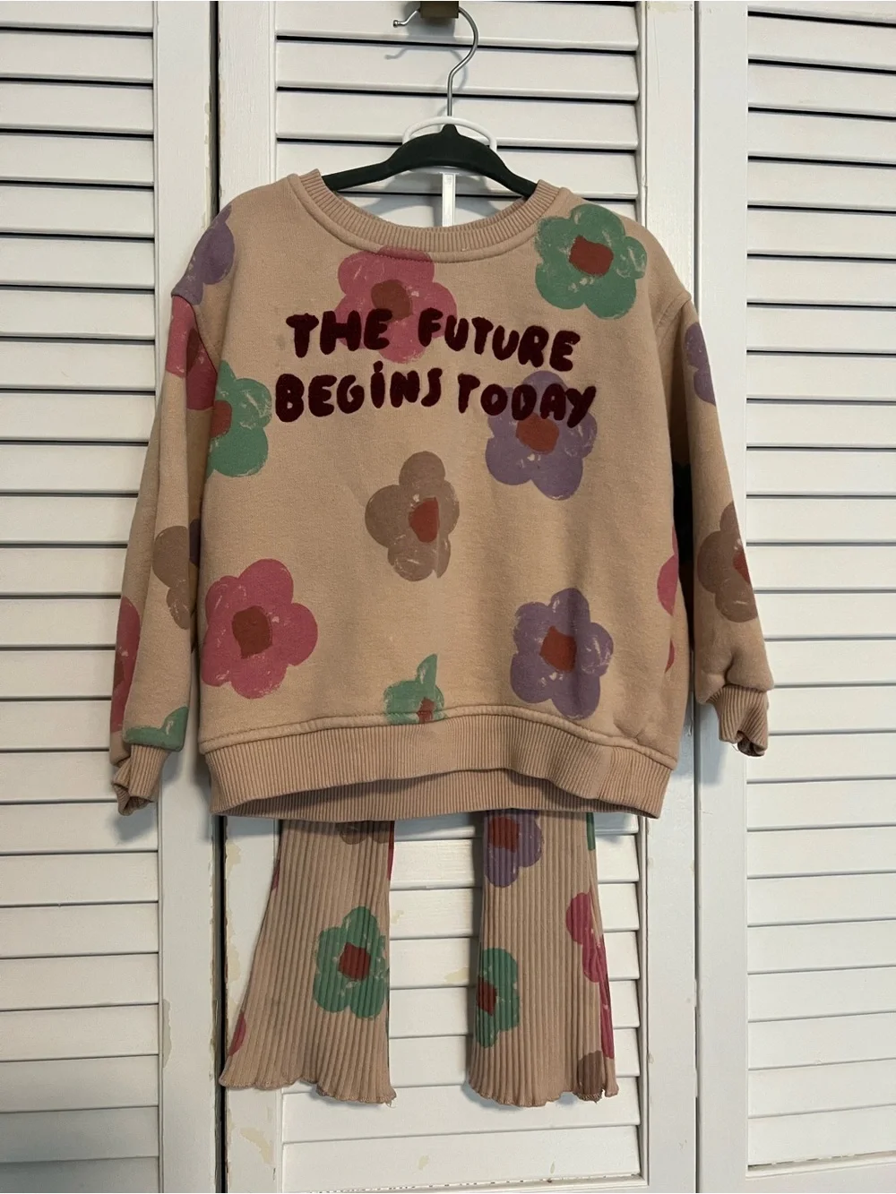 Zara Floral Sweatshirt Set - 